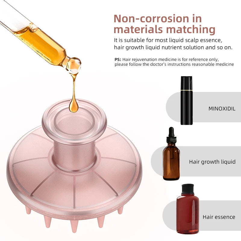 Handheld Scalp Massage Brush Scalp Applicator Scalp Massage Comb Portable Scalp Applicator Liquid Guide Comb Scalp Care Tools