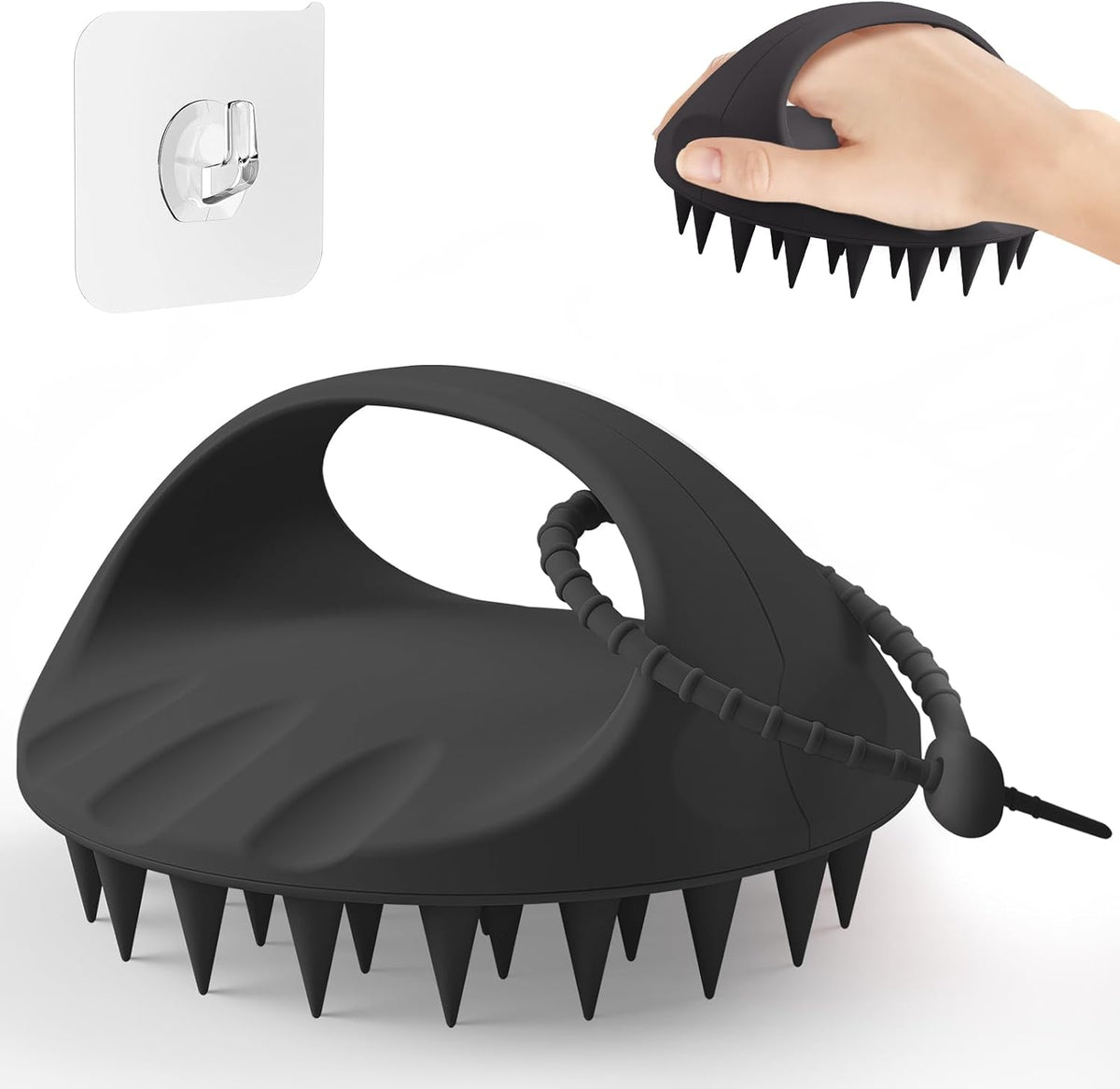 Large Hair Scalp Scrubber, One-Piece Silicone Scalp Massager