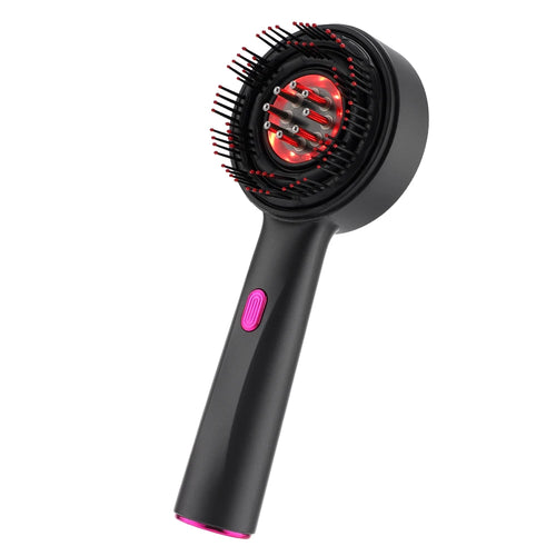 Electric Head Kneading Massage Comb Scalp Relax Massager Oil Applicator Hair Growth Comb Hairbrush Essence Oil Nourishes Scalp
